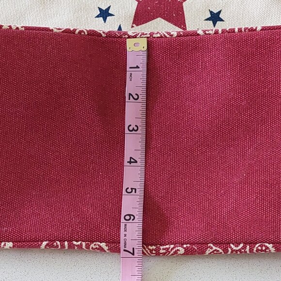 PURE Red & Blue Stars Canvas Tote Bag with Rope Handles - Picture 15 of 16